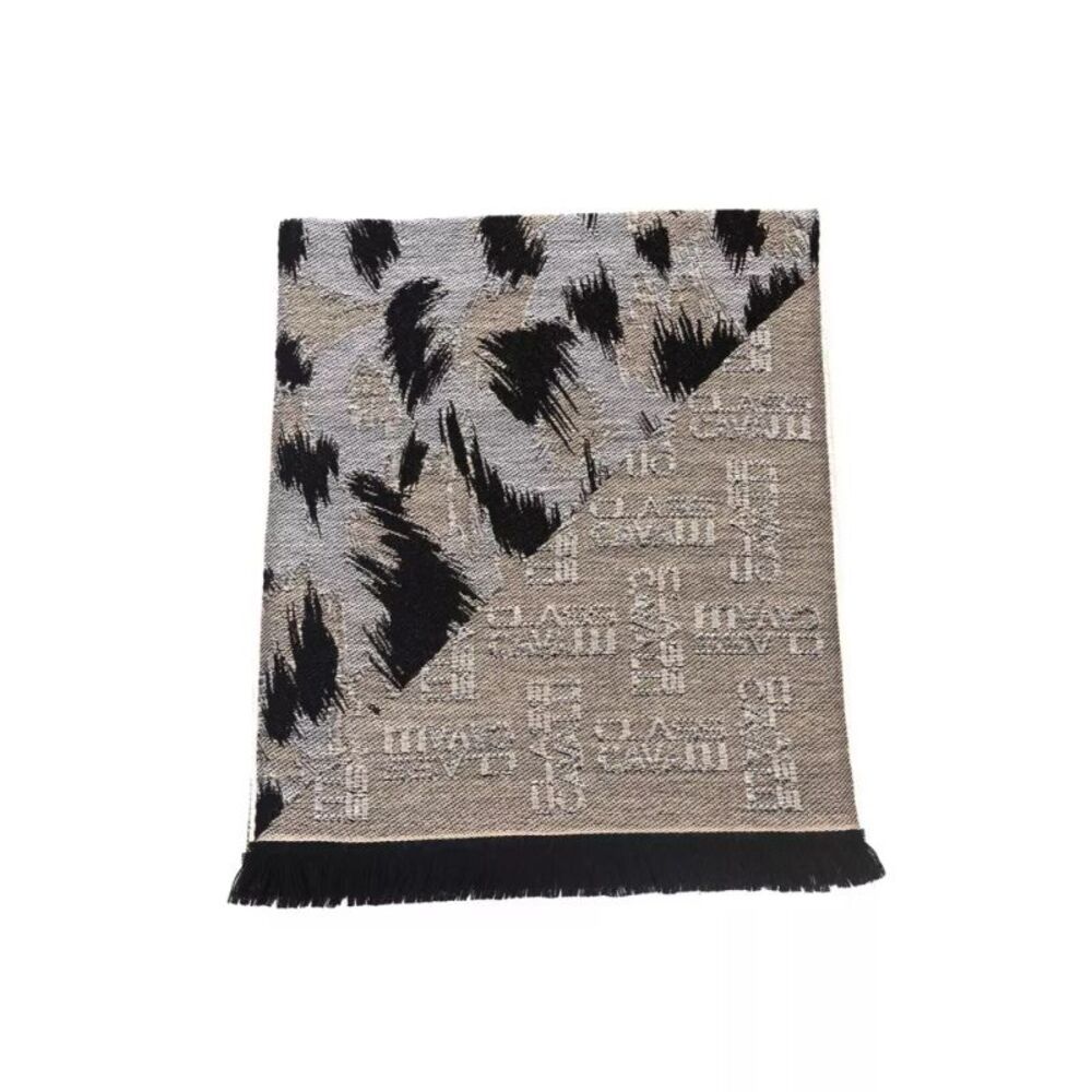Cavalli Class Beige Wool Men Men's Scarf